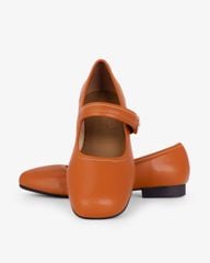 Giày Búp Bê Hạnh Dung Mũi Vuông Trơn HD11109AV