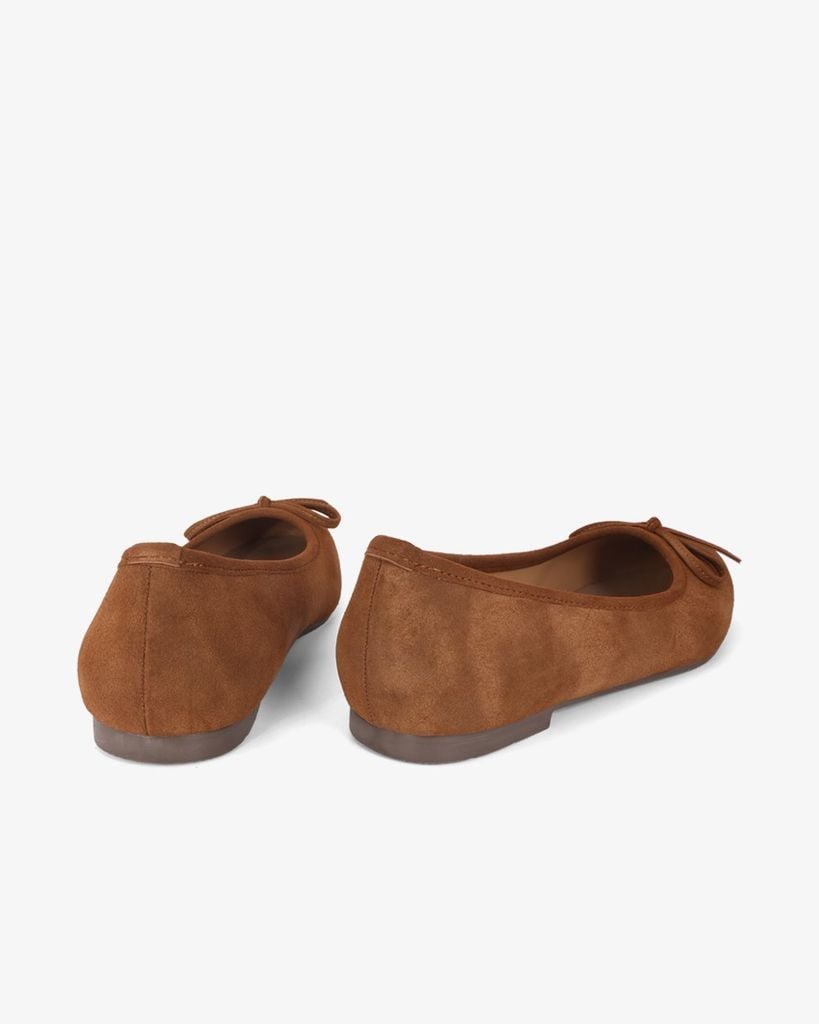 Giày Búp Bê Hạnh Dung Mũi Tròn Quai Nơ HD11112AV