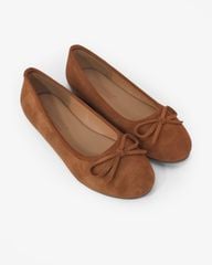 Giày Búp Bê Hạnh Dung Mũi Tròn Quai Nơ HD11112AV