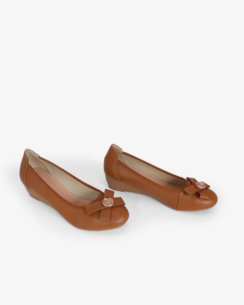 Giày Đế Xuồng Hạnh Dung Nơ Hoa HD11113AV