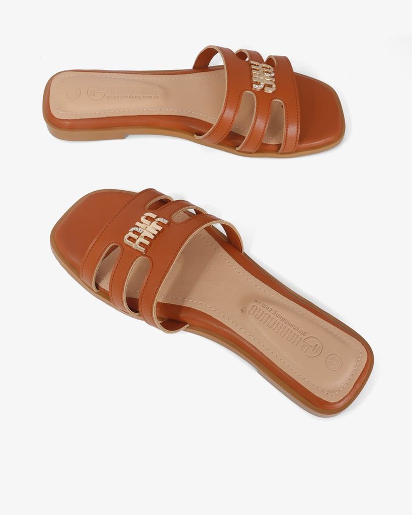 Dép Xẹp Hạnh Dung Quai Ngang Khóa Min HD11125AV