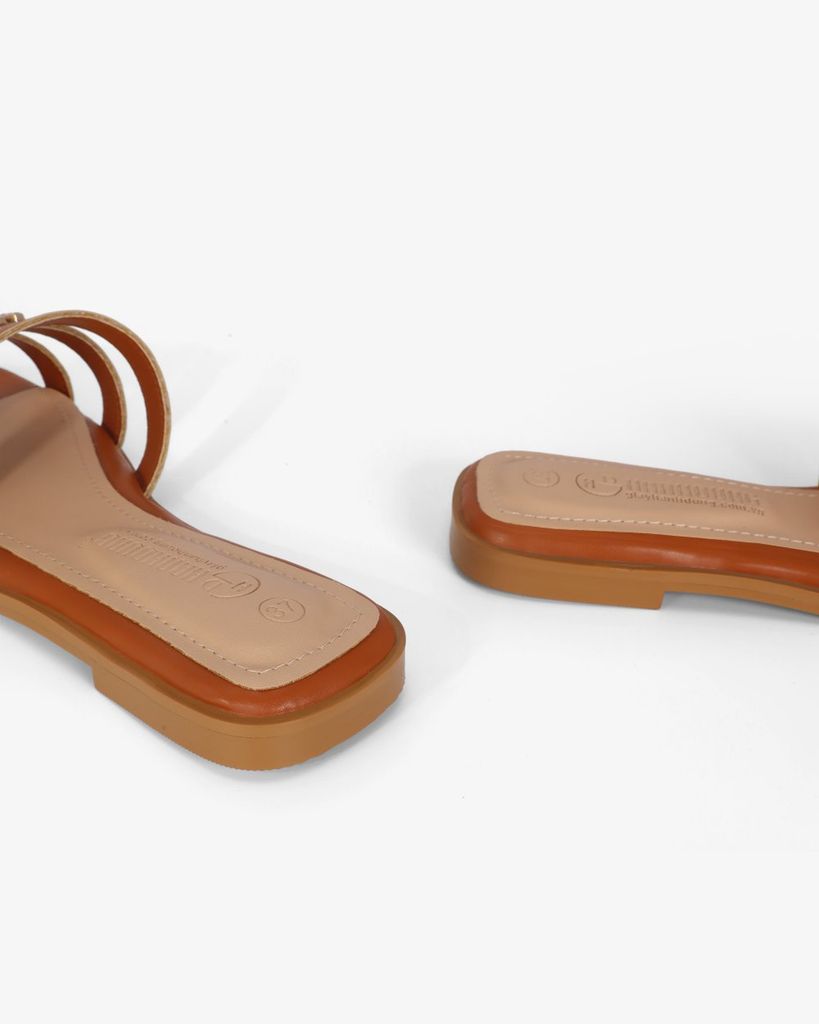 Dép Xẹp Hạnh Dung Quai Ngang Khóa Min HD11125AV