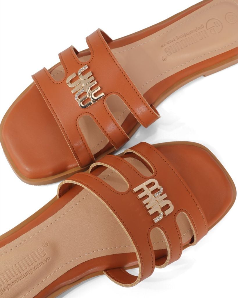 Dép Xẹp Hạnh Dung Quai Ngang Khóa Min HD11125AV