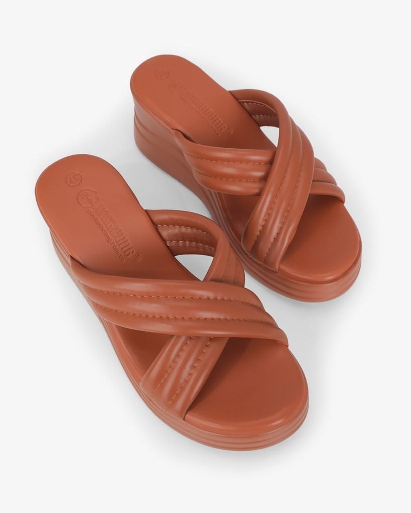 Dép Đế Xuồng Hạnh Dung Quai Đan Chéo HD11151AV