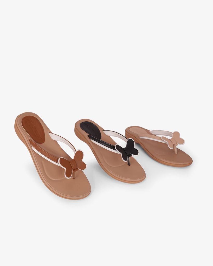 Dép Xẹp Hạnh Dung Quai Kẹp Cách Điệu HD11161AV