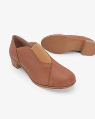 Giày Cao Gót Hạnh Dung Da Phối Thun HD11178AV
