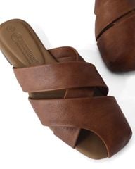 Dép Bít Mũi Hạnh Dung Quai Bản To Đan Chéo HD1180AV