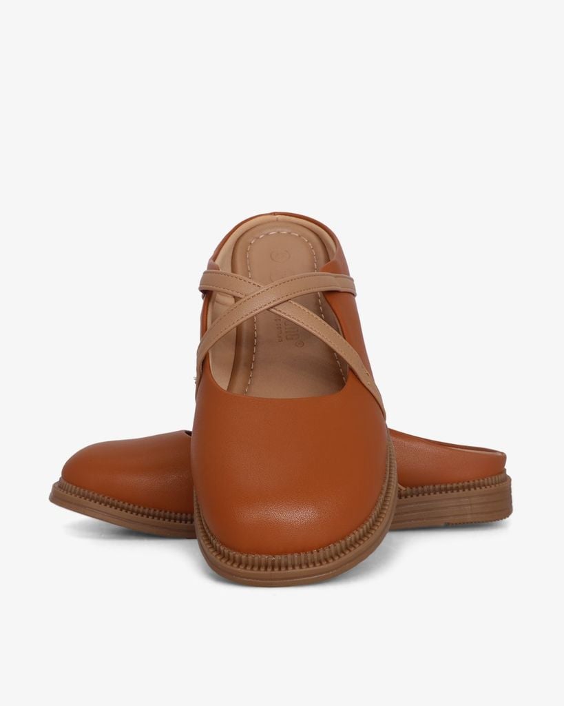 Dép Bít Mũi Hạnh Dung Hai Quai Chéo Mảnh HD1192AV