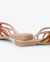 Dép Xẹp Hạnh Dung Ba Quai Mảnh Khóa Xoàn HD27330BI