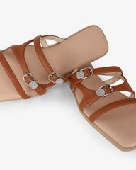 Dép Xẹp Hạnh Dung Ba Quai Mảnh Khóa Xoàn HD27330BI