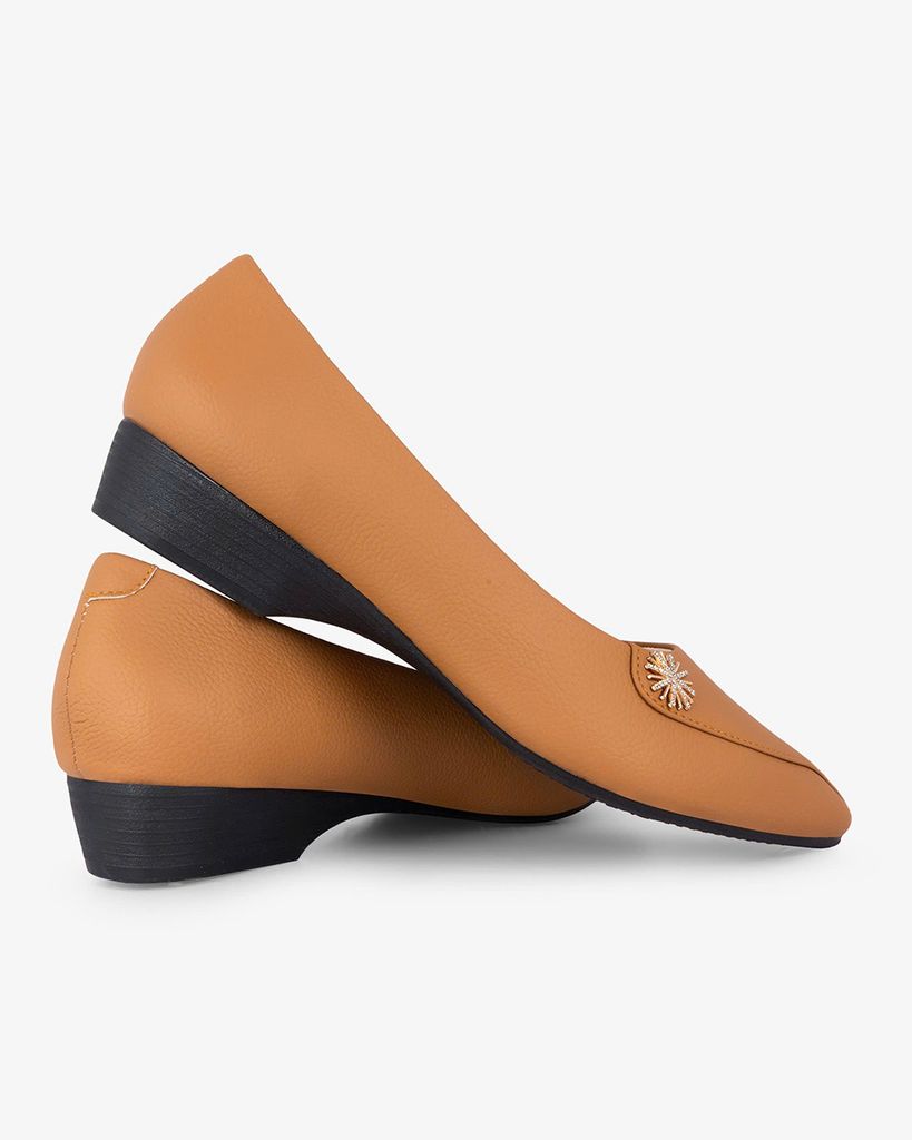 Giày Đế Xuồng Hạnh Dung Đính Hoa Tuyết HD29172AY