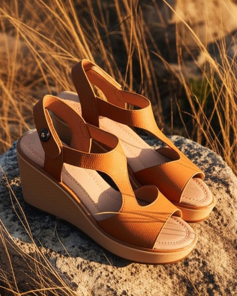 Sandal Đế Xuồng Hạnh Dung Quai Chéo Liền Thân Bản Lớn HD29189AY