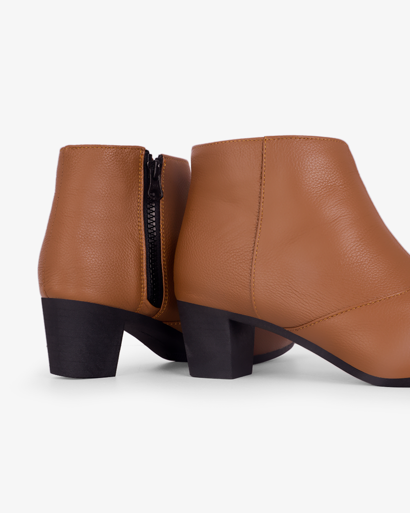 Giày Boot Hạnh Dung Khóa Kéo May HD29205AY