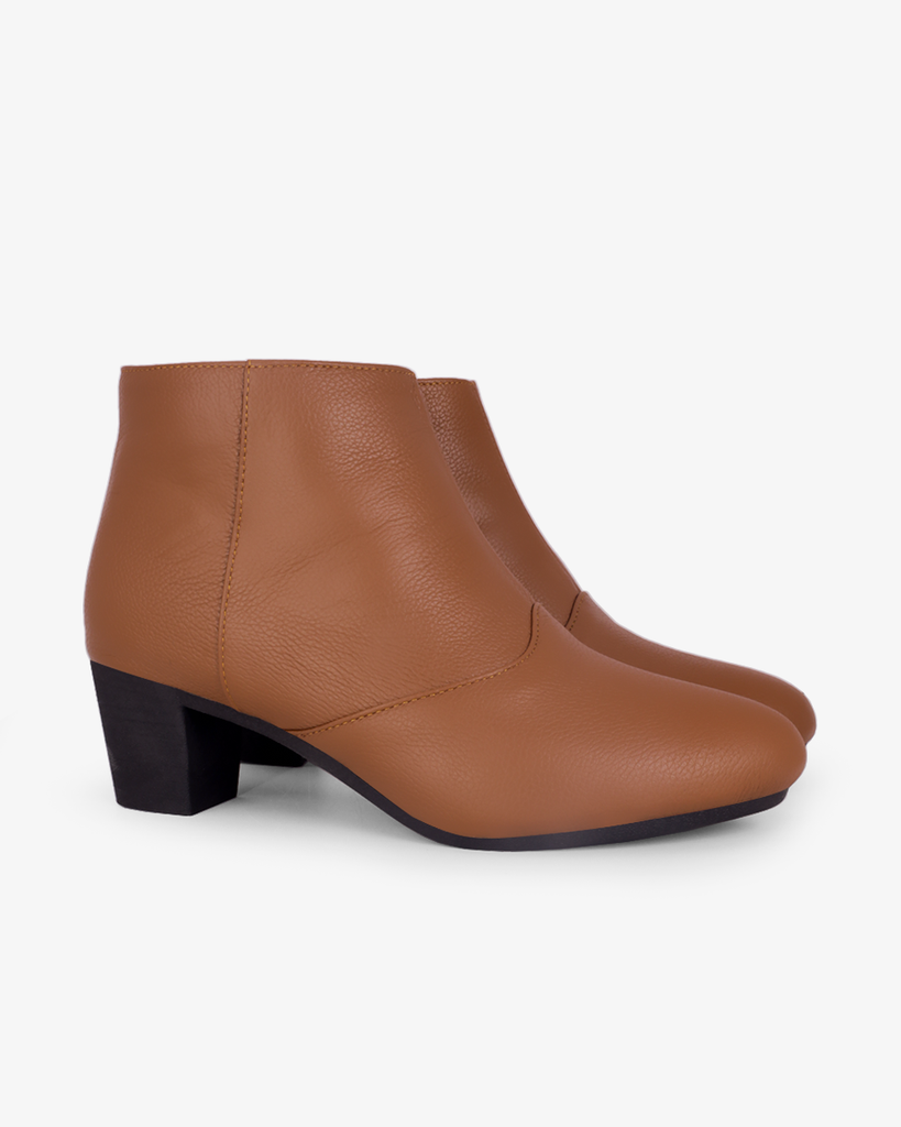 Giày Boot Hạnh Dung Khóa Kéo May HD29205AY