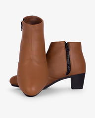 Giày Boot Hạnh Dung Khóa Kéo May HD29205AY