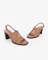 Sandal Cao Gót Hạnh Dung Quai Tán Đinh Tầng HD29206AY