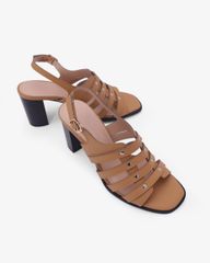 Sandal Cao Gót Hạnh Dung Quai Tán Đinh Tầng HD29206AY