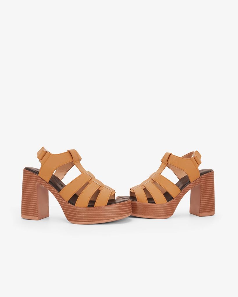 Sandal Cao Gót Hạnh Dung Quai Chiến Binh HD29208AY