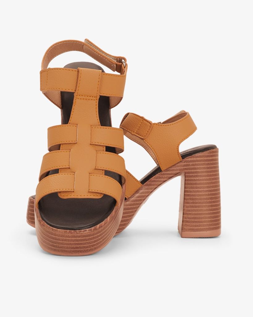 Sandal Cao Gót Hạnh Dung Quai Chiến Binh HD29208AY