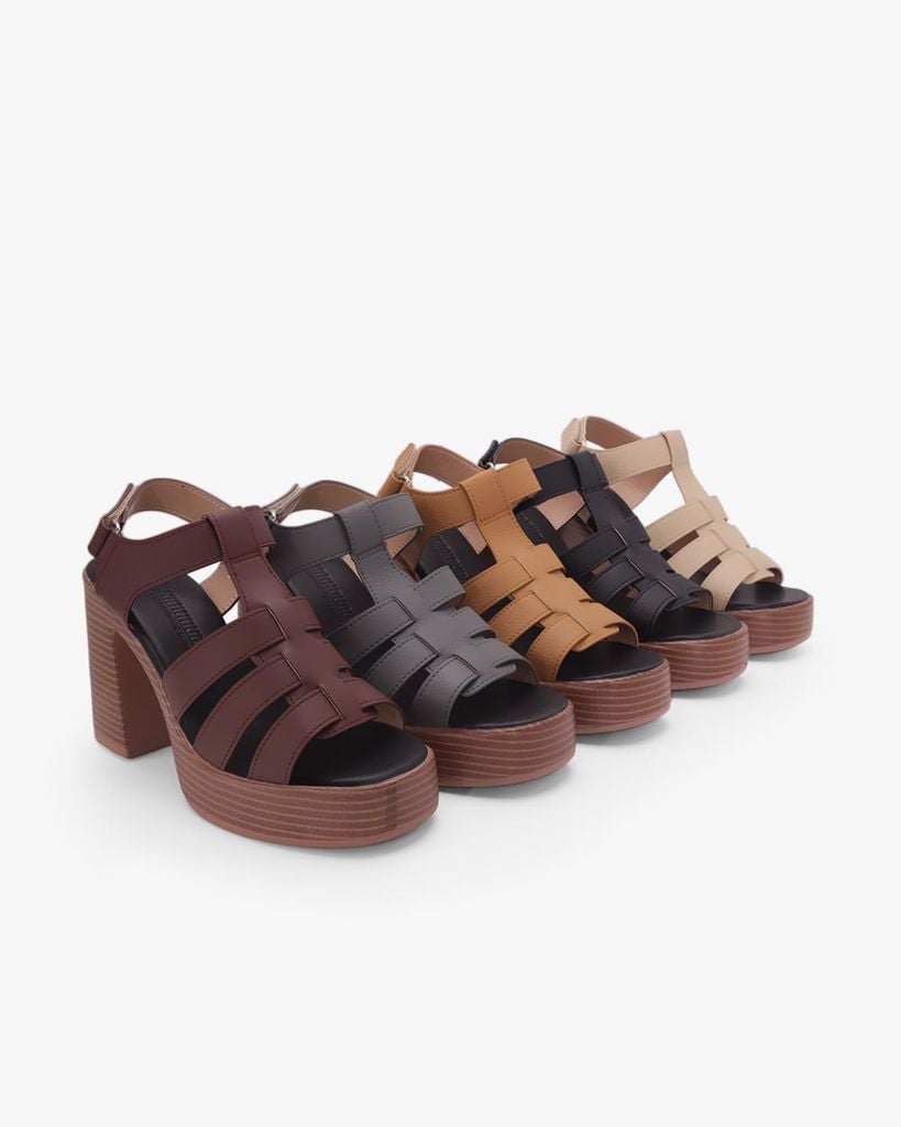 Sandal Cao Gót Hạnh Dung Quai Chiến Binh HD29208AY