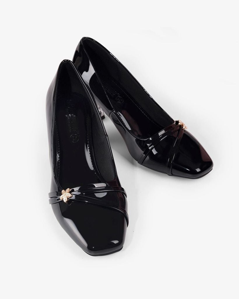 Giày Cao Gót Hạnh Dung Khóa Ngôi Sao HD041003AD