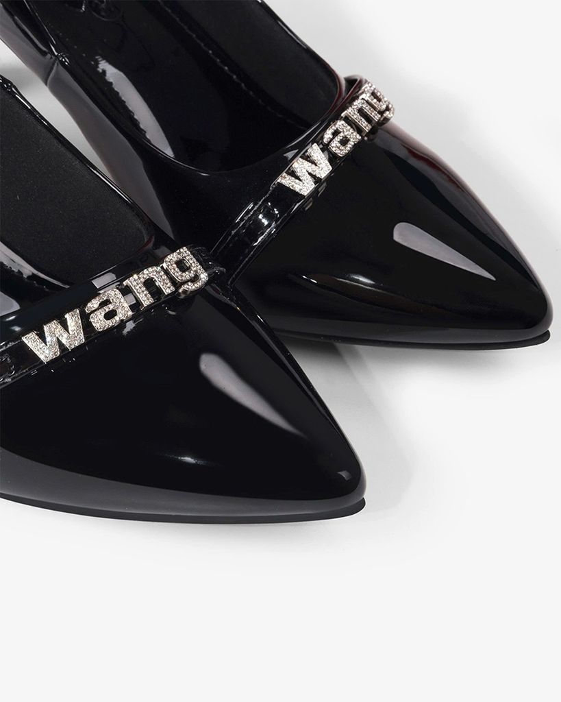 Giày Cao Gót Hạnh Dung Mũi Nhọn Dây Chữ HD041008AD