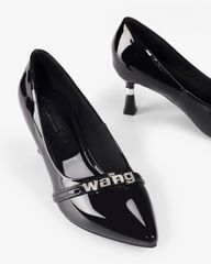 Giày Cao Gót Hạnh Dung Mũi Nhọn Dây Chữ HD041008AD