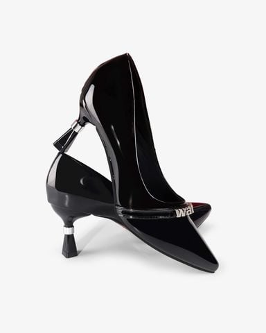 Giày Cao Gót Hạnh Dung Mũi Nhọn Dây Chữ HD041008AD