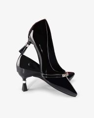 Giày Cao Gót Hạnh Dung Mũi Nhọn Dây Chữ HD041008AD