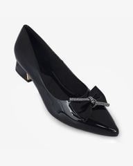 Giày Cao Gót Hạnh Dung Mũi Nhọn Nơ Dây Xoàn HD041012AD