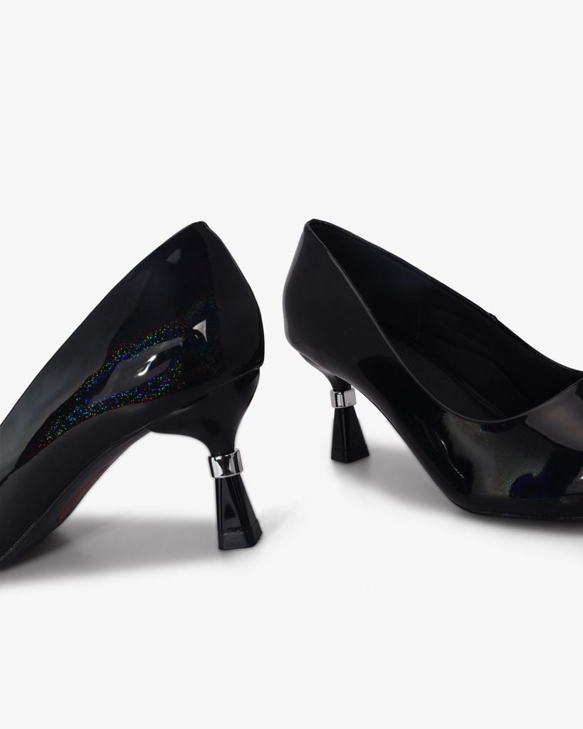 Giày Cao Gót Hạnh Dung Da Kim Tuyến HD041041AD