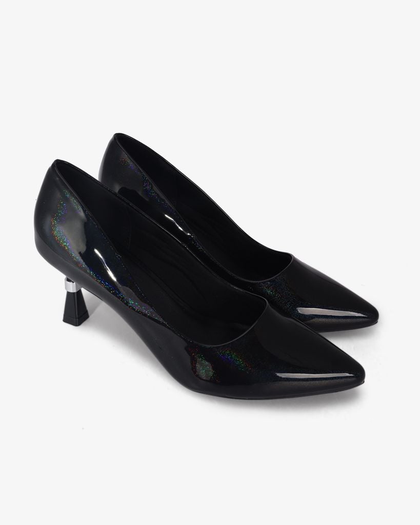 Giày Cao Gót Hạnh Dung Da Kim Tuyến HD041041AD