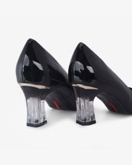 Giày Cao Gót Hạnh Dung Mũi Vuông Khóa Chữ V HD04997AD