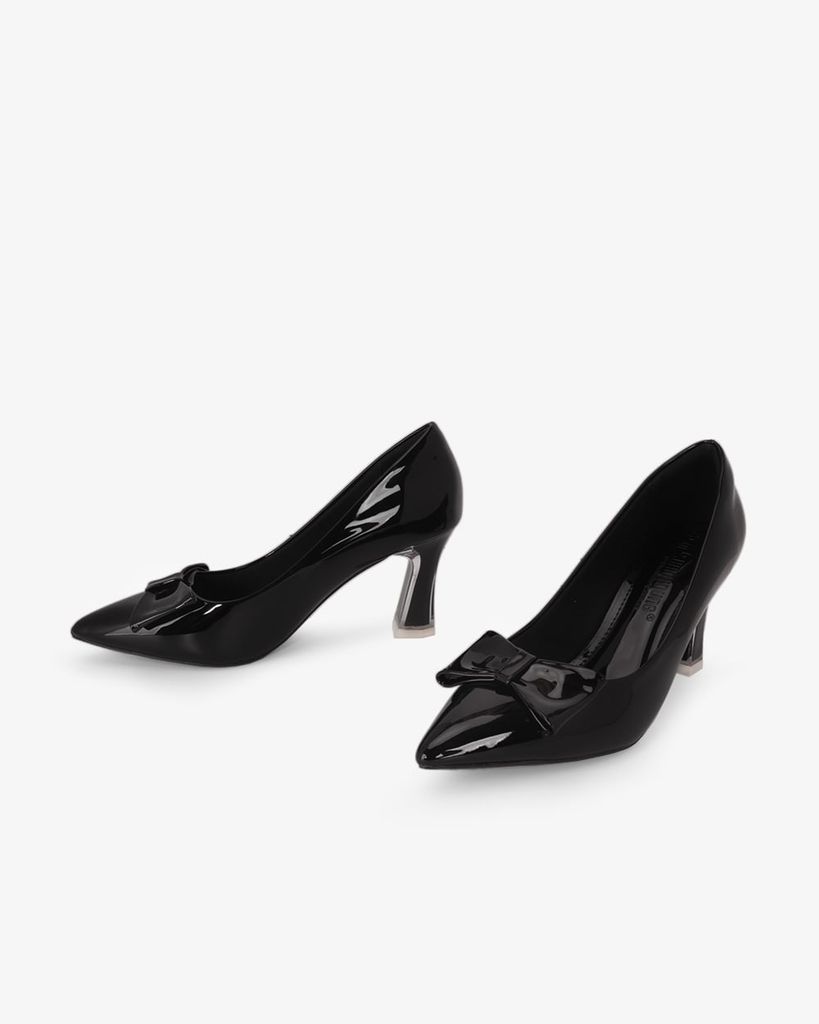 Giày Cao Gót Hạnh Dung Khóa Nơ HD11165AV