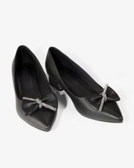 Giày Cao Gót Hạnh Dung Mũi Nhọn Nơ Dây Xoàn HD041012AD