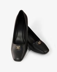 Giày Cao Gót Hạnh Dung Mũi Vuông Khóa Chữ V HD04997AD