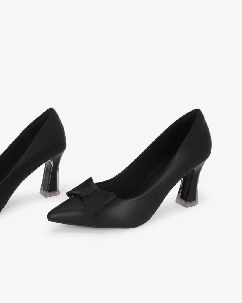 Giày Cao Gót Hạnh Dung Khóa Nơ HD11165AV