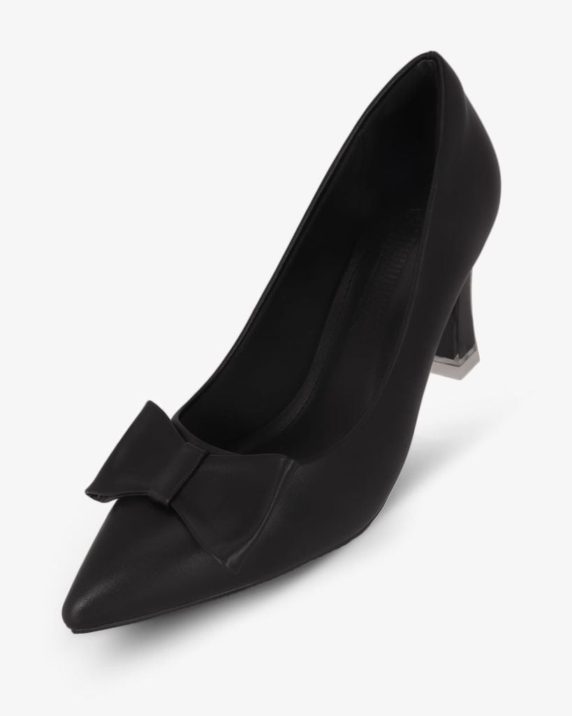 Giày Cao Gót Hạnh Dung Khóa Nơ HD11165AV