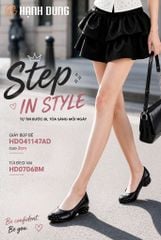 Giày Búp Bê Hạnh Dung Phối Chấm Bi HD041147AD
