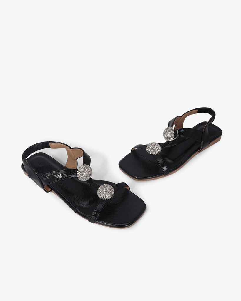 Sandal Xẹp Hạnh Dung Quai I Hạt Tròn HD02244AB