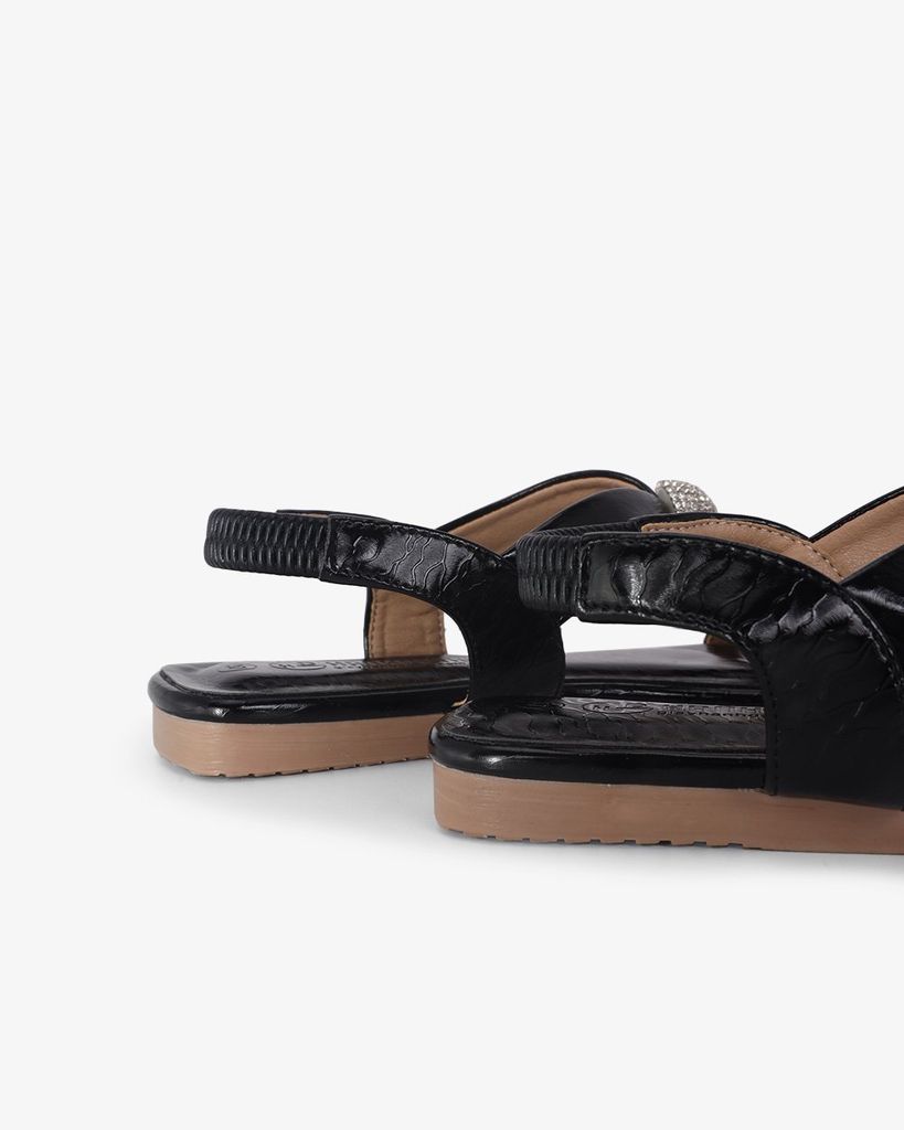 Sandal Xẹp Hạnh Dung Quai I Hạt Tròn HD02244AB