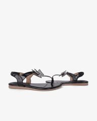 Sandal Xẹp Hạnh Dung Kẹp Nơ Đính Đá HD02245AB