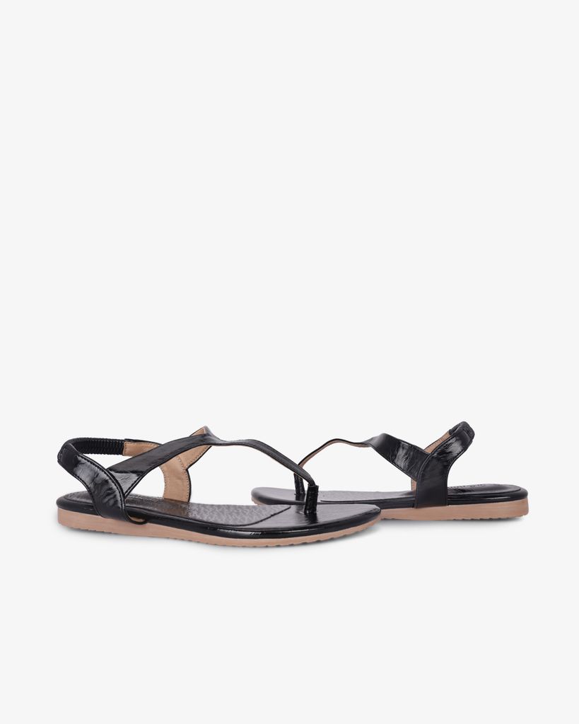 Sandal Xẹp Hạnh Dung Xỏ Ngón T HD02246AB