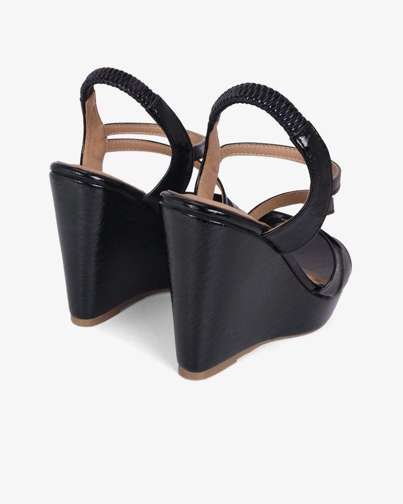 Sandal Đế Xuồng Hạnh Dung Quai Chéo Mảnh 12cm HD02250AB