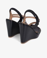 Sandal Đế Xuồng Hạnh Dung Quai Chéo Mảnh 12cm HD02250AB