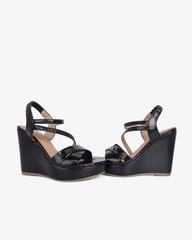 Sandal Đế Xuồng Hạnh Dung Quai Chéo Mảnh 12cm HD02250AB