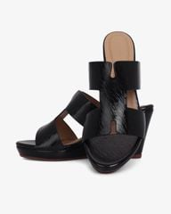 Dép Đế Xuồng Hạnh Dung Quai Chữ H 9cm HD02256AB