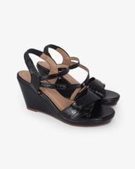 Sandal Đế Xuồng Hạnh Dung Quai Đắp Mảnh Chéo 9F HD02258AB