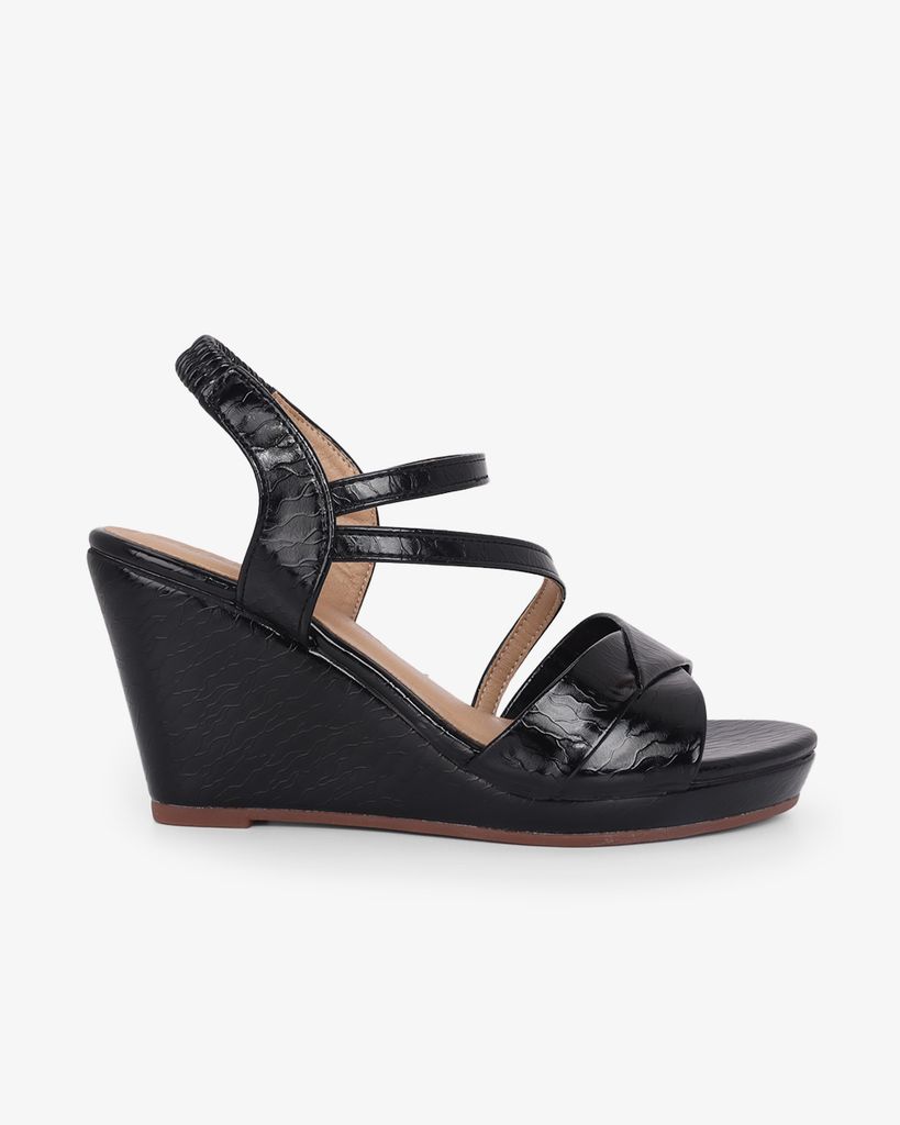 Sandal Đế Xuồng Hạnh Dung Quai Đắp Mảnh Chéo 9F HD02258AB