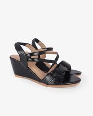 Sandal Đế Xuồng Hạnh Dung Quai Đắp Mảnh Chéo 6F HD02259AB